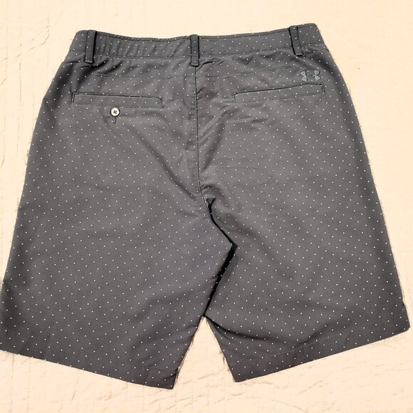 Under Armour Grey Polkadot Shorts, 36 - Picture 2 of 4